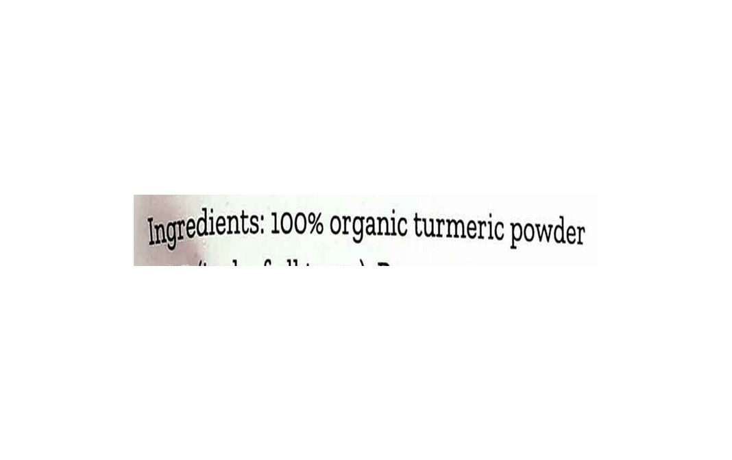Conscious Food Turmeric Powder Organic Iron Pounded   Pack  100 grams
